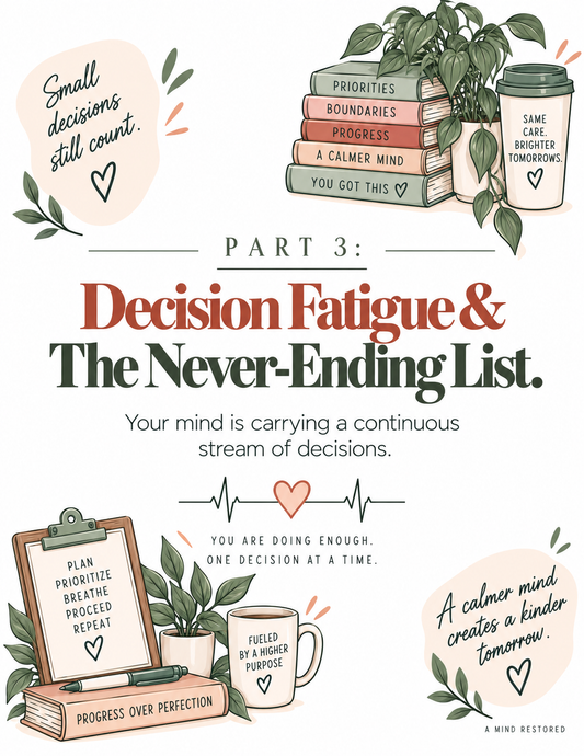 Healthcare Decision Fatigue Workbook | 10 Provider Burnout Worksheets