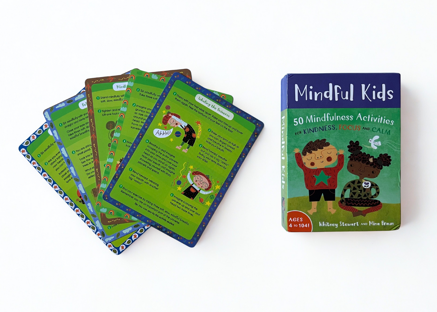 Mindful Kids: 50 Mindfulness Activity Card Deck (Kindness, Focus & Calm) – Ages 4+