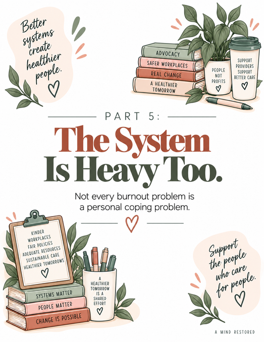 Healthcare Burnout & Workplace Stress Workbook | 10 Provider Worksheets