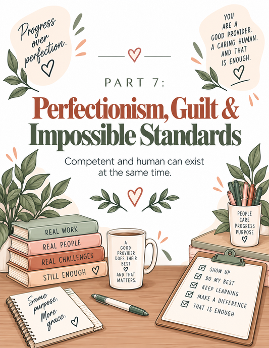 Perfectionism & Guilt Workbook for Healthcare Providers | 11 Printable Worksheets