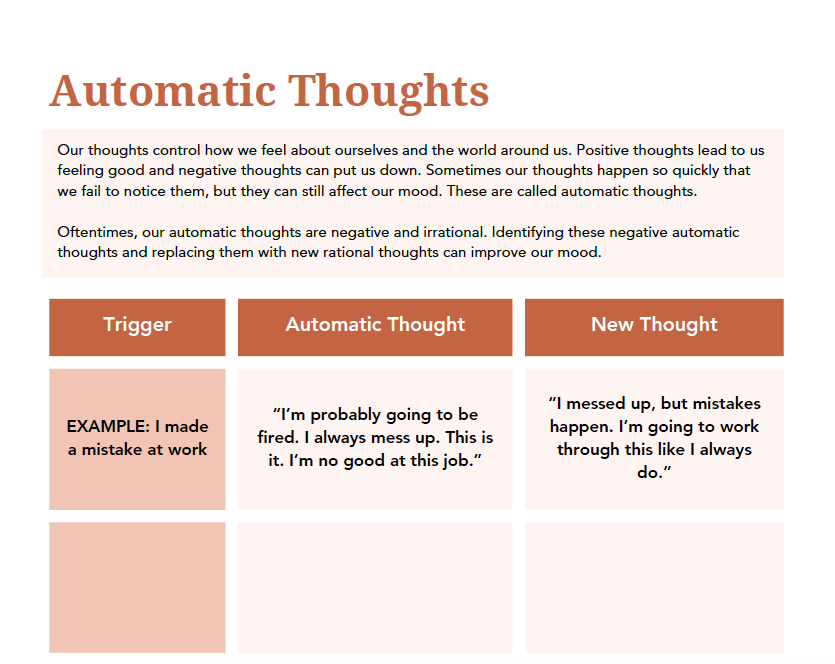 Automatic Thoughts