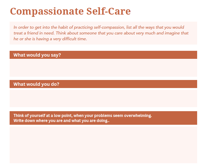 Practicing Self-Compassion