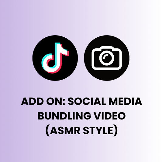 Add-On: Watch Your Order Curated on TikTok + Instagram (ASMR Style) 🎥✨
