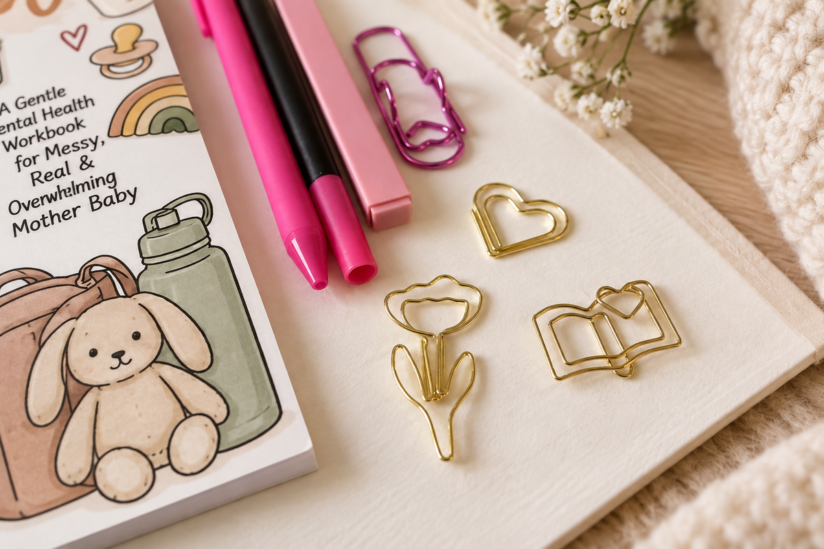 Postpartum Is a Lot Workbook Starter Bundle