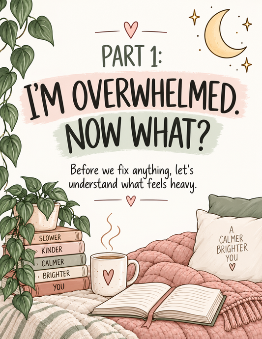 I’m Overwhelmed. Now What? | Printable Overwhelmed Mom Workbook, Mental Load & Burnout Worksheets for Moms