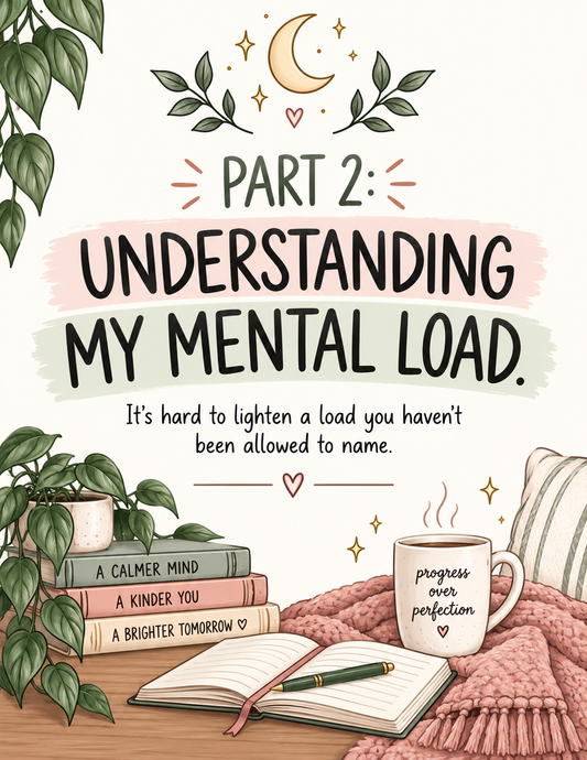 Understanding My Mental Load Workbook for Moms | 10 Printable Worksheets for Invisible Labor, Overwhelm, Delegation & Letting Go