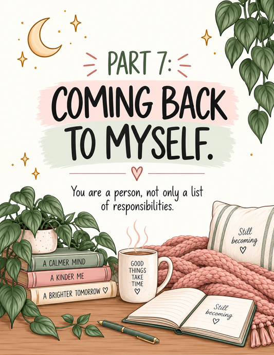 Finding Yourself Again After Motherhood Workbook | 8 Printable Self-Discovery Worksheets for Moms, Identity, Self-Care & Rediscovering You