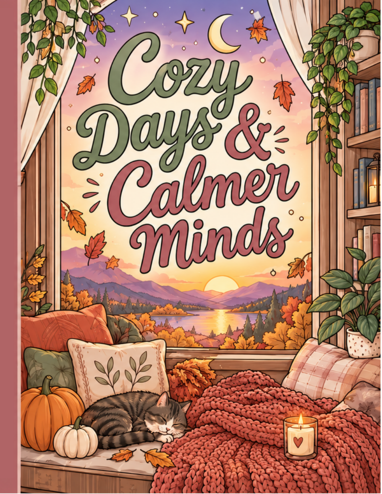 Cozy Days & Calmer Minds: Printable Fall Coloring Book | Cozy Self-Care & Stress Relief Digital Download