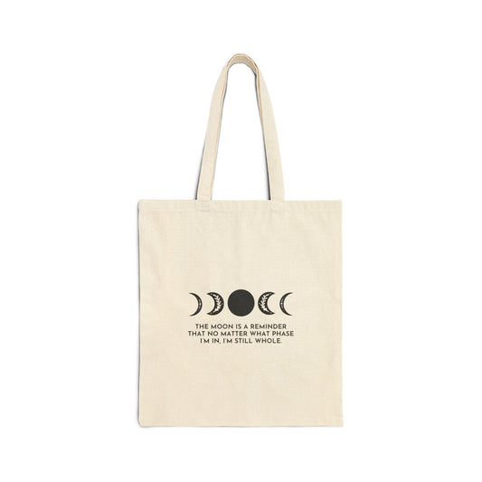 Moon Phase Canvas Tote Bag