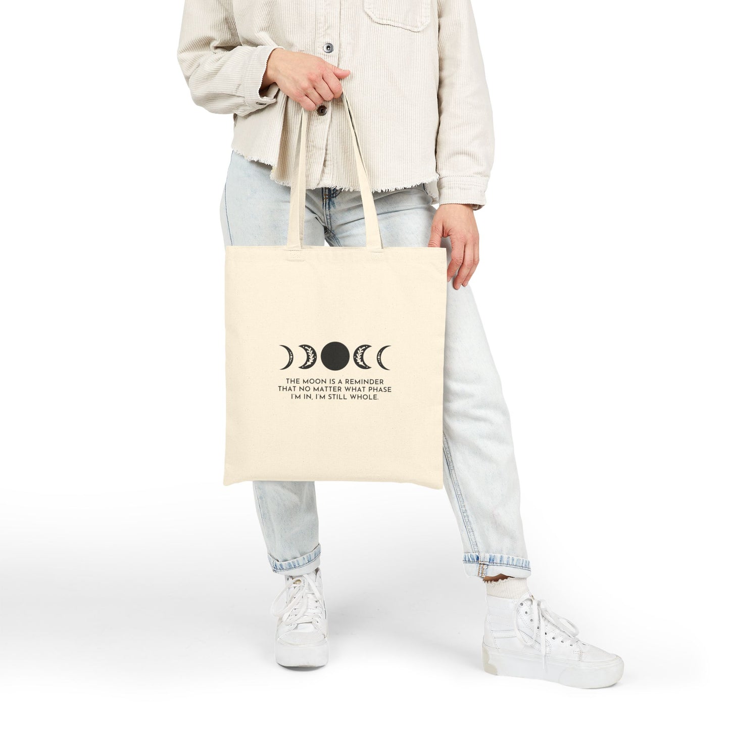 Moon Phase Canvas Tote Bag