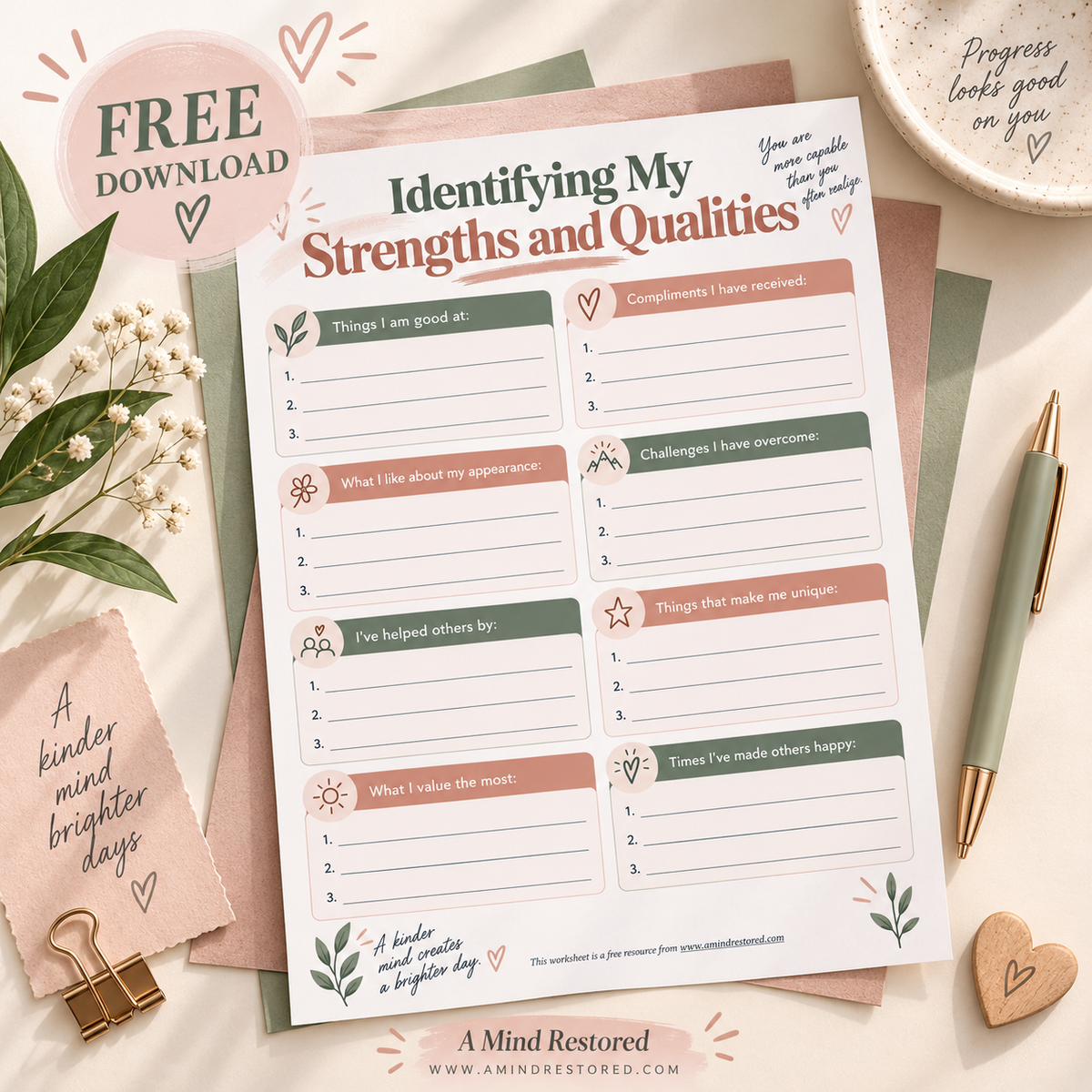Build Your Self-Worth: Strengths Identification