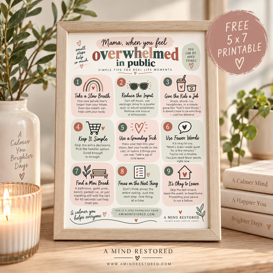 Overwhelmed in Public: A Quick Reset for Moms