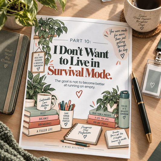 Healthcare Burnout Recovery Workbook | 12 Burnout Prevention Worksheets