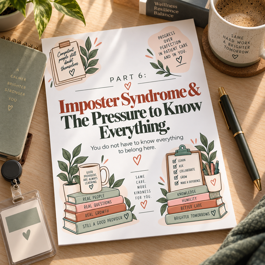 Imposter Syndrome Workbook for Healthcare Providers | 15 Printable Worksheets