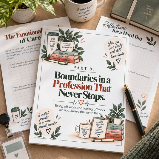Healthcare Provider Boundaries Workbook | 11 Work-Life Balance Worksheets