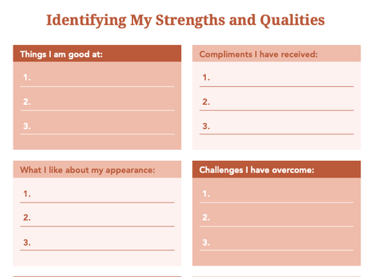 Build Your Self-Worth: Strengths Identification
