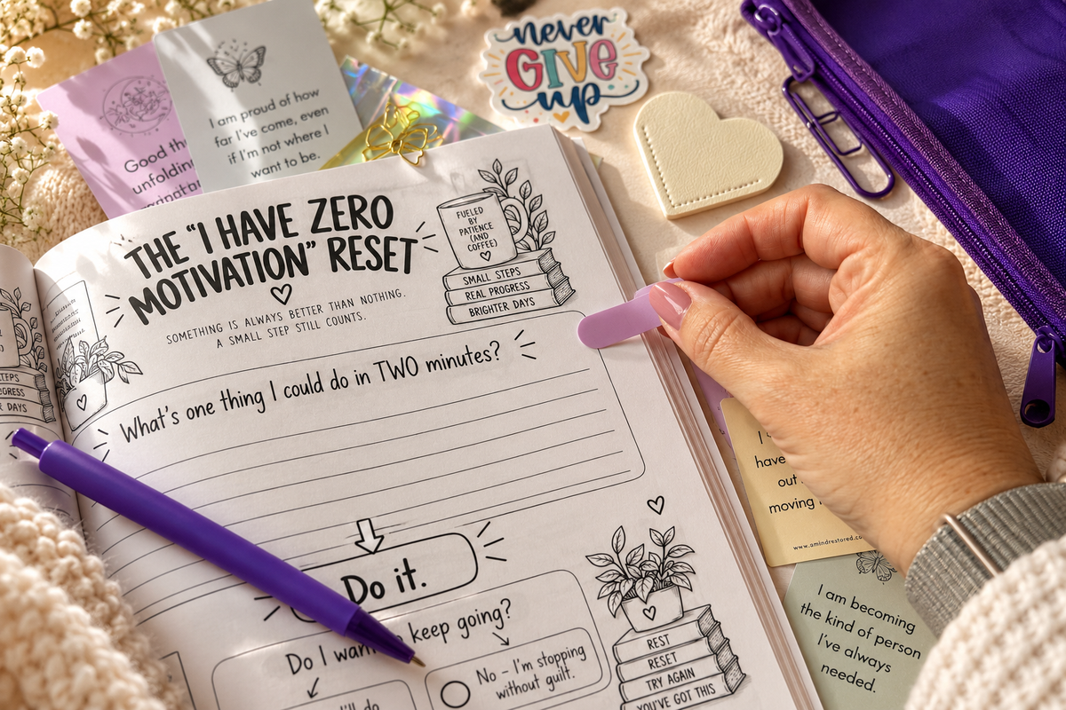 Mom's 5-Minute Reset Workbook Starter Bundle