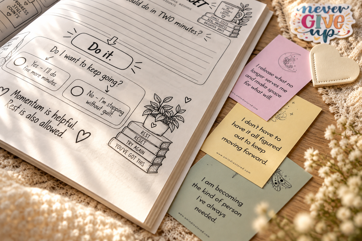 Mom's 5-Minute Reset Workbook Starter Bundle