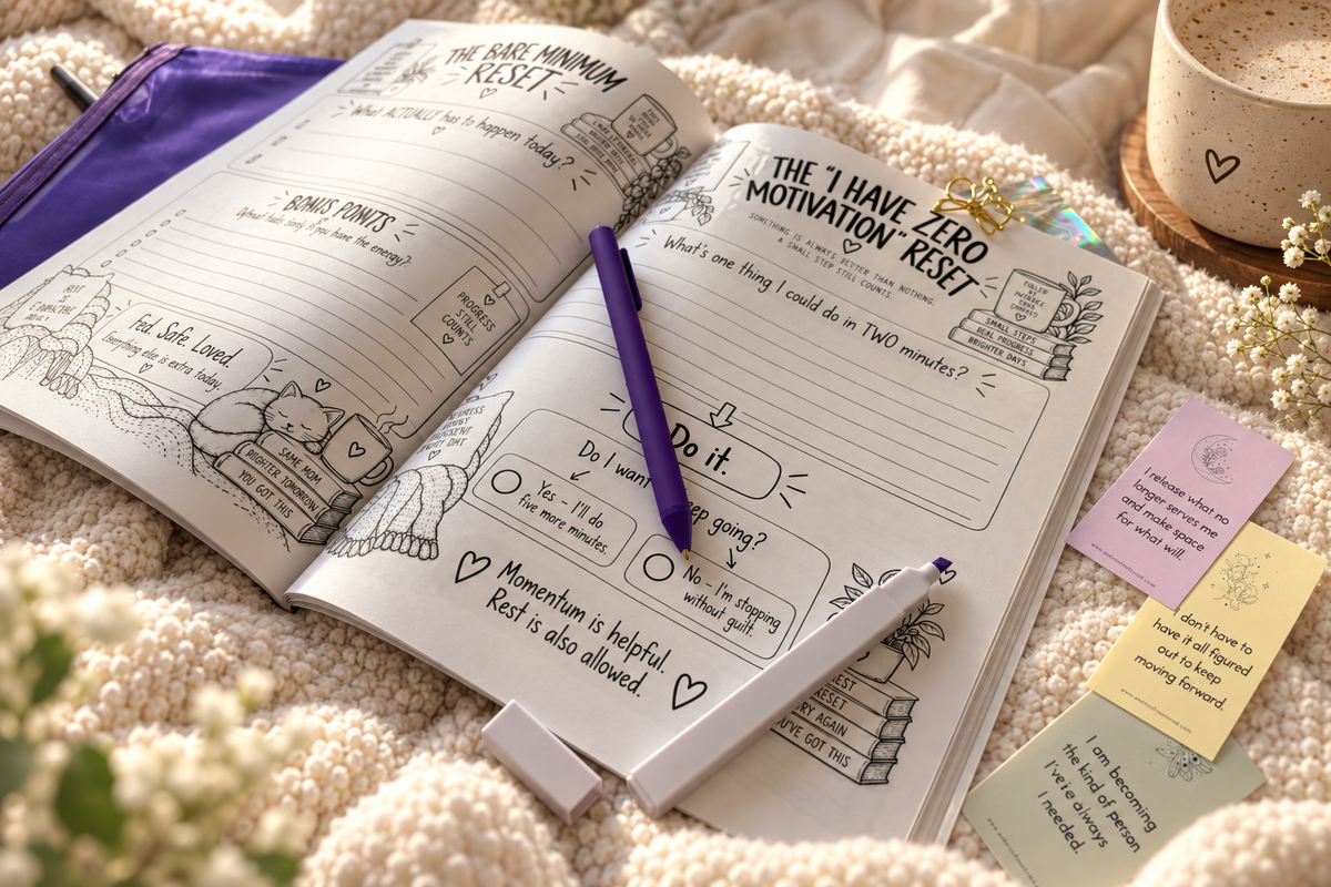 Mom's 5-Minute Reset Workbook Starter Bundle