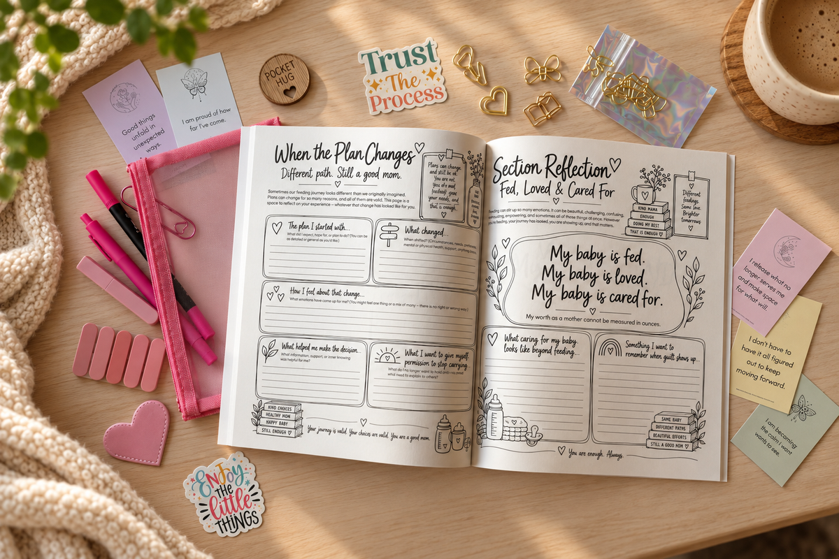 Postpartum Is a Lot Workbook Starter Bundle