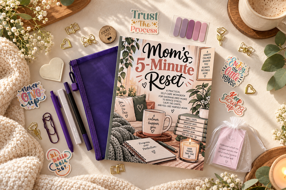 Mom's 5-Minute Reset Workbook Starter Bundle