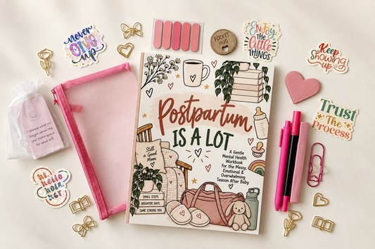 Postpartum Is a Lot Workbook Starter Bundle
